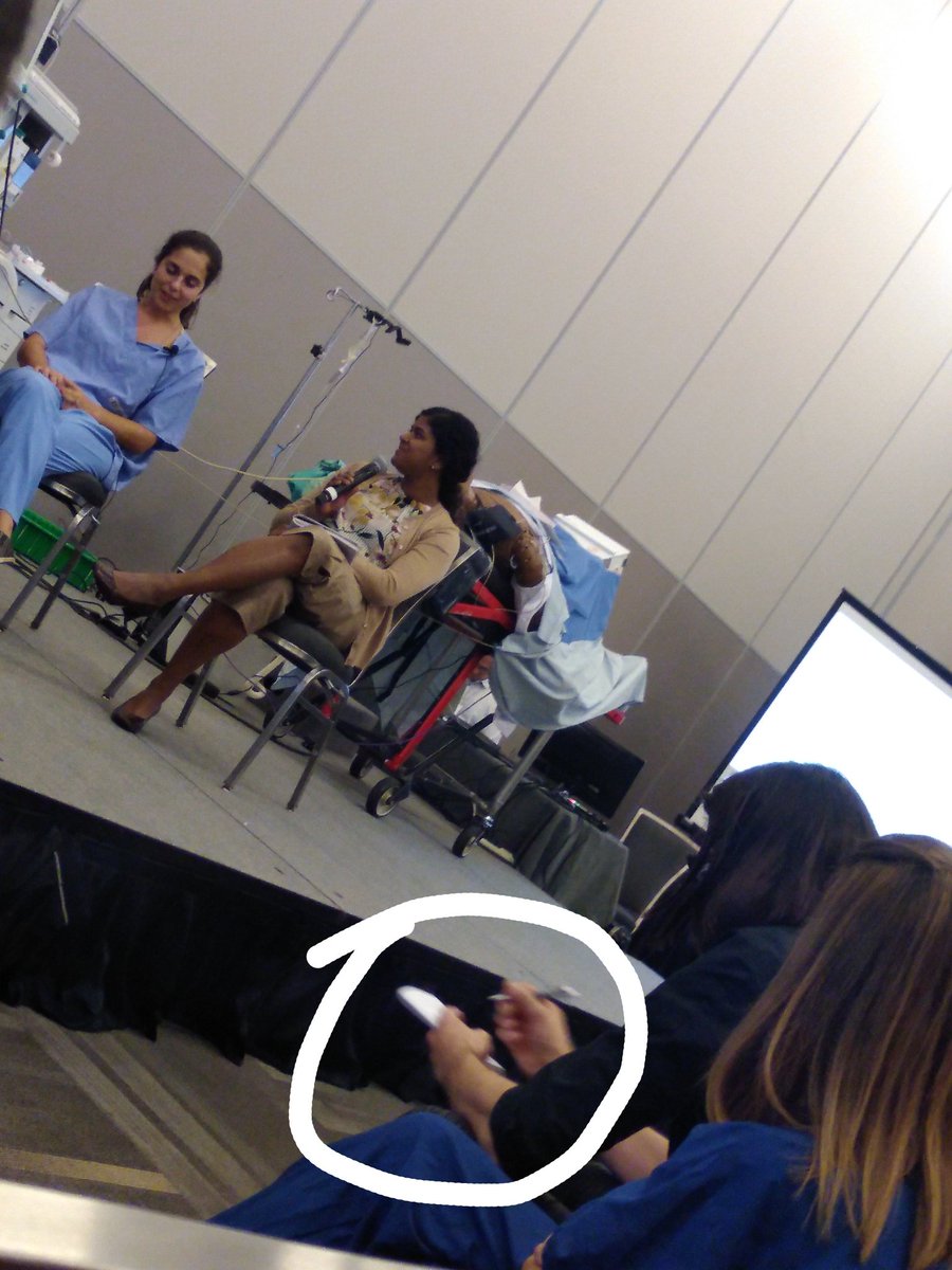BCSimNet's tweet photo. This is what a meta-debriefer looks like during the actual debrief of a sim - attentive, listening intently, and scribbling notes. @pdieckmann models it well! #SimSummit18 #debreifing #simulation https://t.co/w2KaM9D1RV