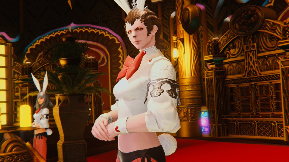 Unnamed Jumbo Cactpot Broker at the Gold Saucer's Cactpot Board #FFXIV  #FF14  #roegadyn  #ルガディン  #femroe