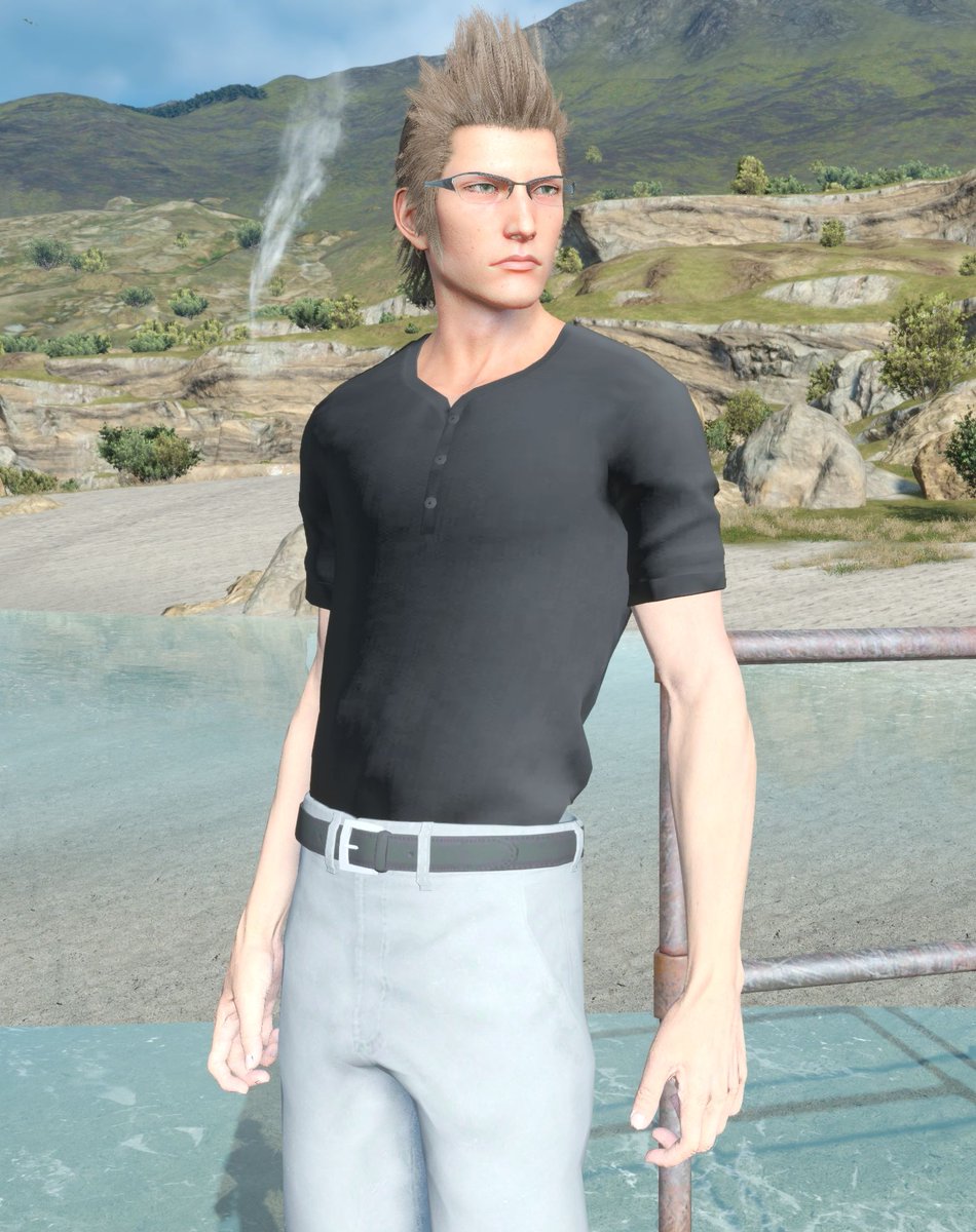 Glorious_Gladio's tweet photo. Advisors need a vacation sometimes too! I made a summer vacation-themed outfit for Ignis~ DL: https://t.co/lU0S1fCG0F #FF15 #FF15MOD #FF15MODWATCH #FF15WINDOWSEDITION https://t.co/lz5HcqDwsd