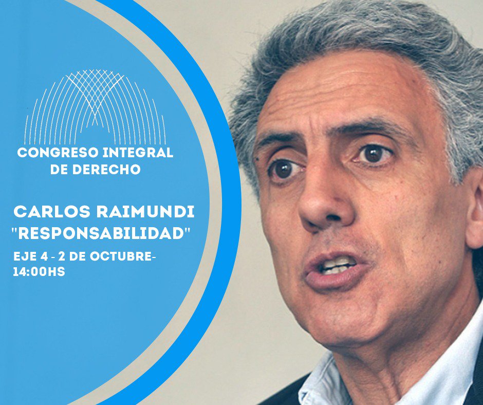 CidDerecho's tweet photo. Carlos Raimundi, ex diputado nacional, abogado, docente y autor de numerosos artículos de doctrina, nos acompañará en el panel de Responsabilidad.

1 y 2 de octubre en la Facultad de Ciencias Jurídicas y Sociales UNLP. Lxs esperamos! https://t.co/P7jRIHXioN