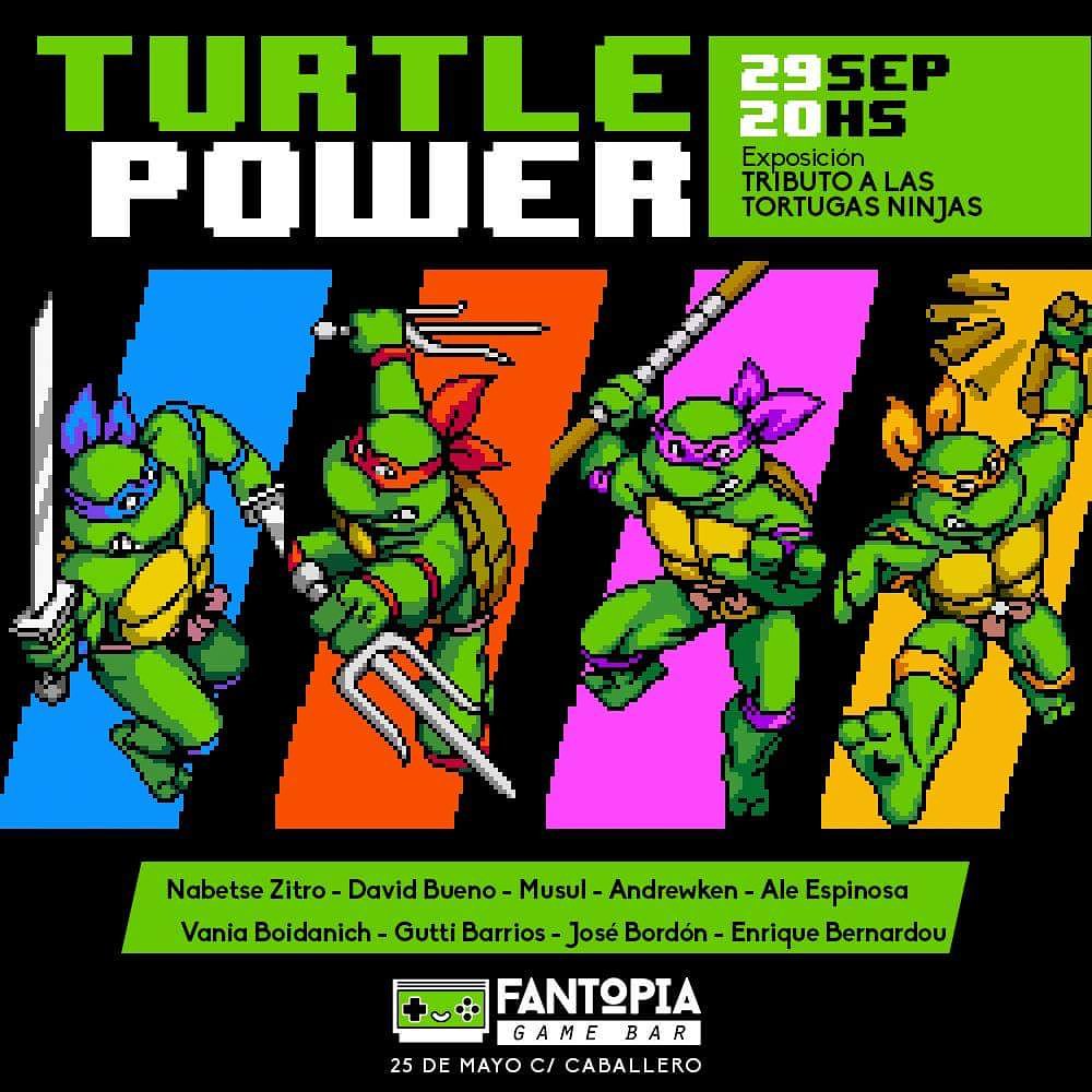 fichaspod's tweet photo. ⚠️ HOY EN @Fantopia_Bar ⚠️

8 artistas locales hacen tributo a las Tortugas Ninjas! 🐢💥 Entre todo el talento, our very own @ebernardou. Ejupy!  

🐢💥 KAWABONGA 💥🐢 https://t.co/hbIfuclwOx