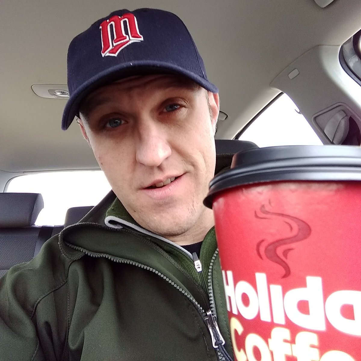 jasonmattick's tweet photo. Working on getting some voters motivated to vote today. The 3pm half caff from Holiday is a much needed! #VoteBlue #VoteDFL #VoteCoffee https://t.co/DMwm6bmChF
