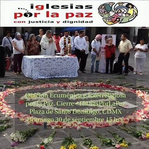 IglesiasxlaPaz's tweet photo. #10DíasPorLaPaz
#10DíasPorLaPaz2018
Oración ecuménica e interreligiosa por la Paz, plaza de Sto Domingo, centro histórico de la CDMX 30/IX/15Hs.
UNÁMONOS POR LA PAZ https://t.co/PN1G61GwEJ