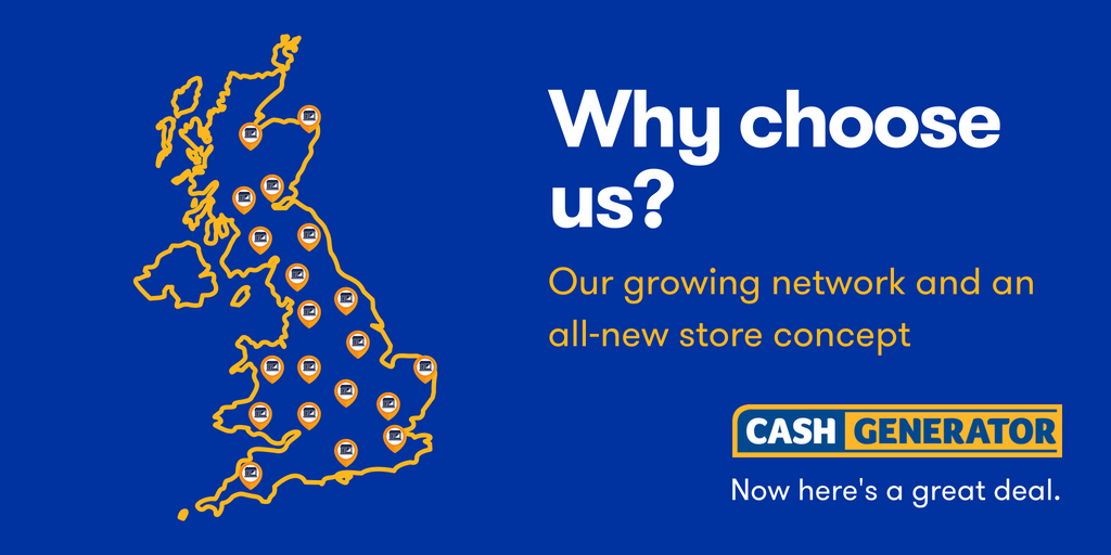 Spanning across the UK and helping #communities on a daily basis, why not join the Cash Generator family today? cgfranchising.co.uk #CGfranchise