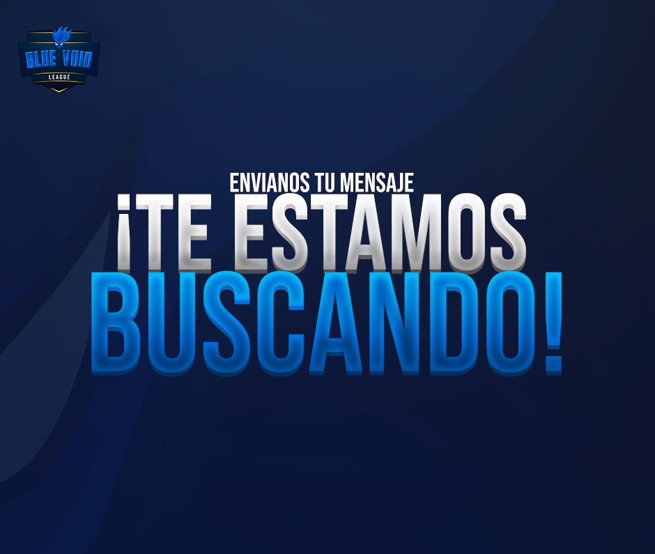 ¡Te estamos buscando!

Estamos en la búsqueda de Diseñador Gráfico. También, escuchamos propuestas para arbitrar, castear o redactar. Contacto: DM.

Se agradece el RT.

<a href="/BlueVoidLeague/">Blue Void League</a>.