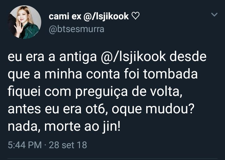 yoonikooks's tweet photo. Denunciem essa conta
É ot6
É a favor de fic com abuso
Joga hate em outros grupos
 
@/btsesmurra 

A conta tá trancada mas dá pra denunciar assim mesmo https://t.co/T6OLm17JSu