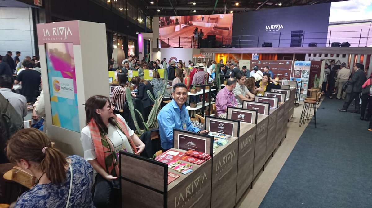 AAAVYTLar's tweet photo. Nuestras Agencias Socias ya muestran su oferta en #FIT2018 vení a visitarnos y conocé todas las opciones para tu viaje a La Rioja @SecTurLaRioja @FAEVYT @feriadeturismo https://t.co/tnR5P3qZZ6 https://t.co/HiyFya010P