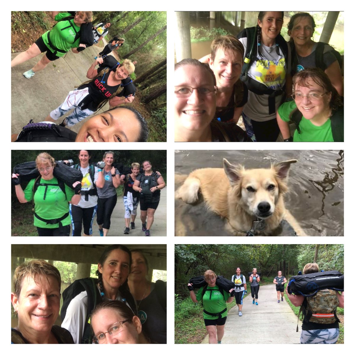 These ladies are awesome. 10 mile Coupon ruck check✅. Never a dull moment!! They trudged on through some heavy rain and kept smiling. Elijah and his human joined us for some miles too💕#probablycontractedwestnilevirus #milesandsmiles #FiALadies <a href="/RuckershipNet/">TRN Official</a> <a href="/RuckTraining/">PATHFINDER Rucking</a>