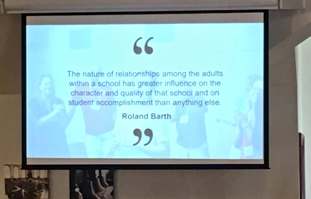 MsGodkin's tweet photo. @philboyte stressed that the relationships in the building are the most important #culture everything counts because everything communicates- how it looks, how it feels and how it sounds @cslc2018 https://t.co/FBEzjzV69s