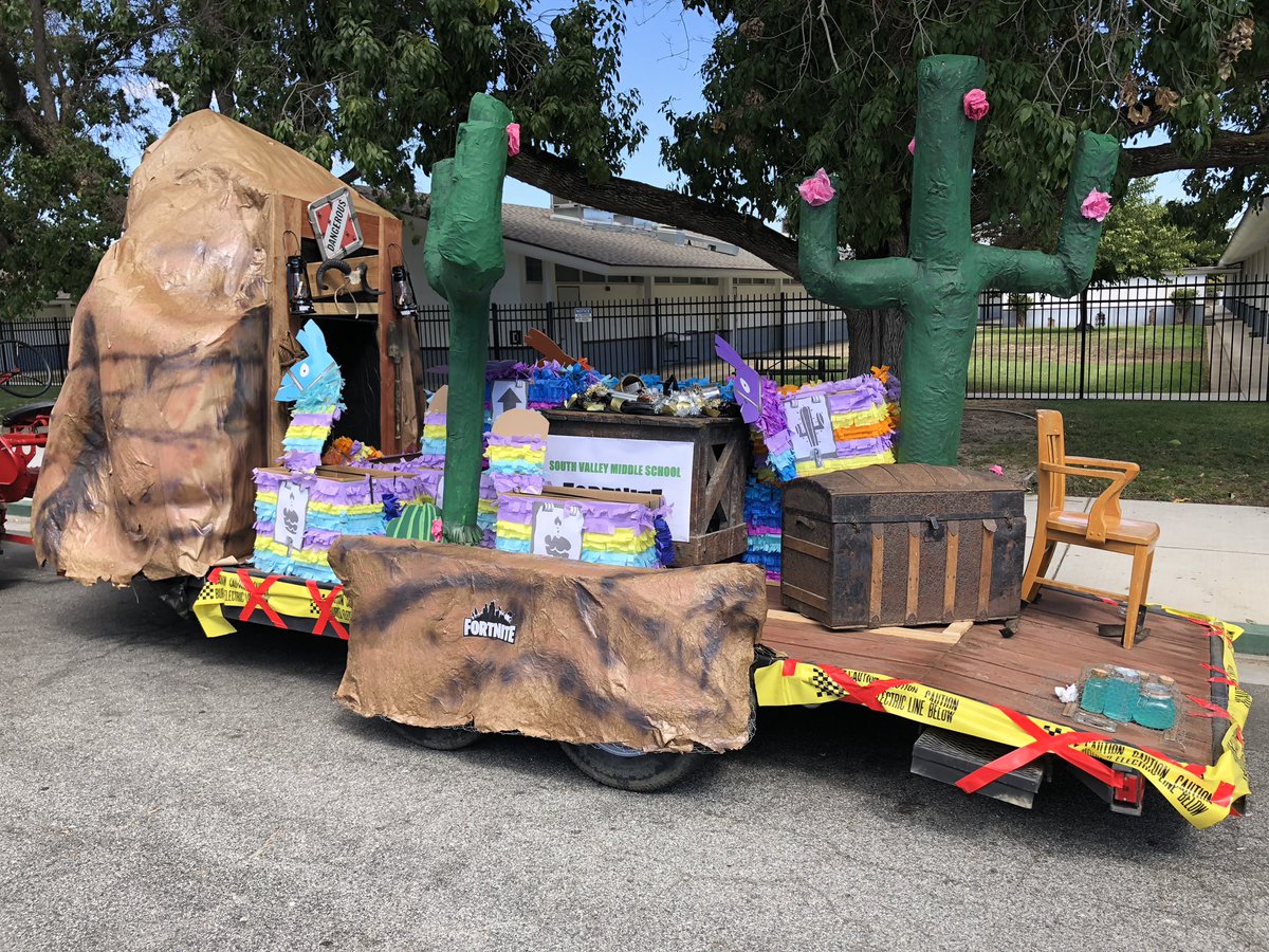 Fortnite Parade Float Megan Madsen On Twitter Nice Job On The Fortnite Float South Valley It Looks Great Bonanzaday2018 Parade Svms Fortnite Gilroyunified