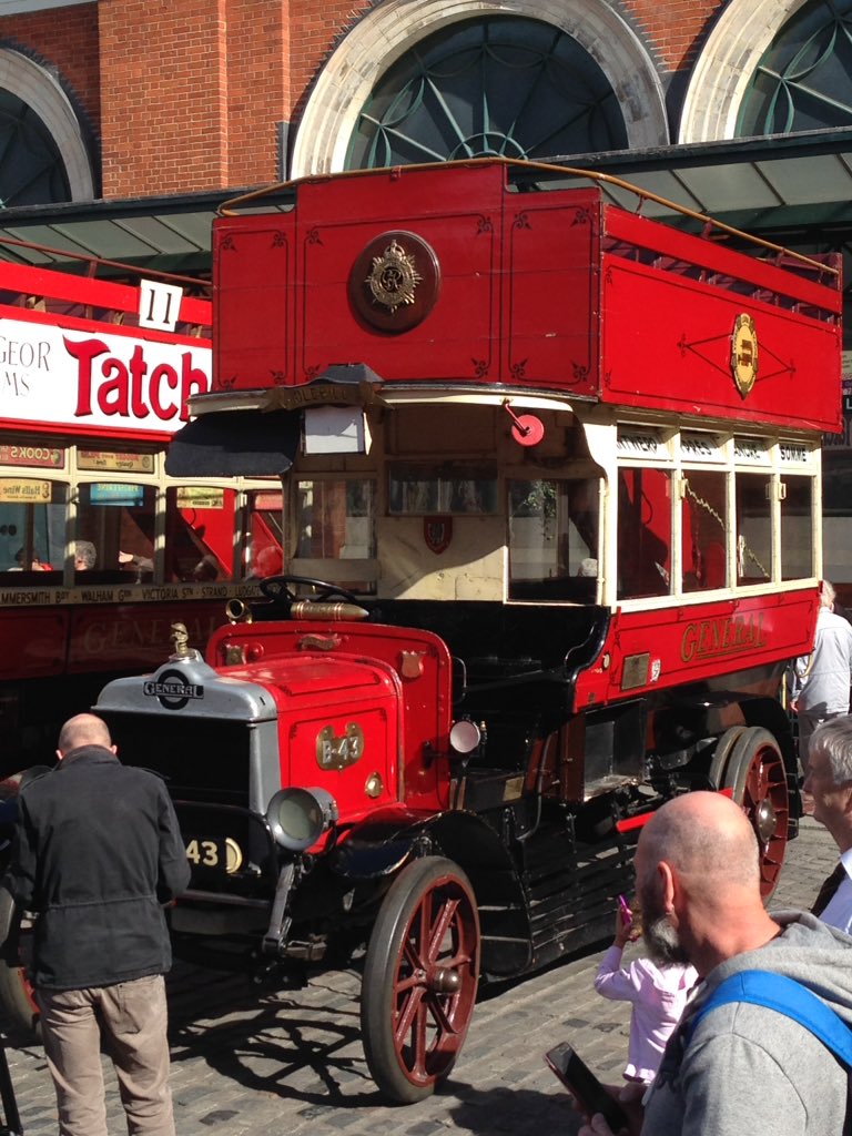 kmt157's tweet photo. B43, known as 'Ole Bill', was built in 1911, and spent WW1 in France and Belgium transporting troops. 
@ltmuseum @I_W_M
#4buses #BattleBus #100years https://t.co/cn0ILNzjRU