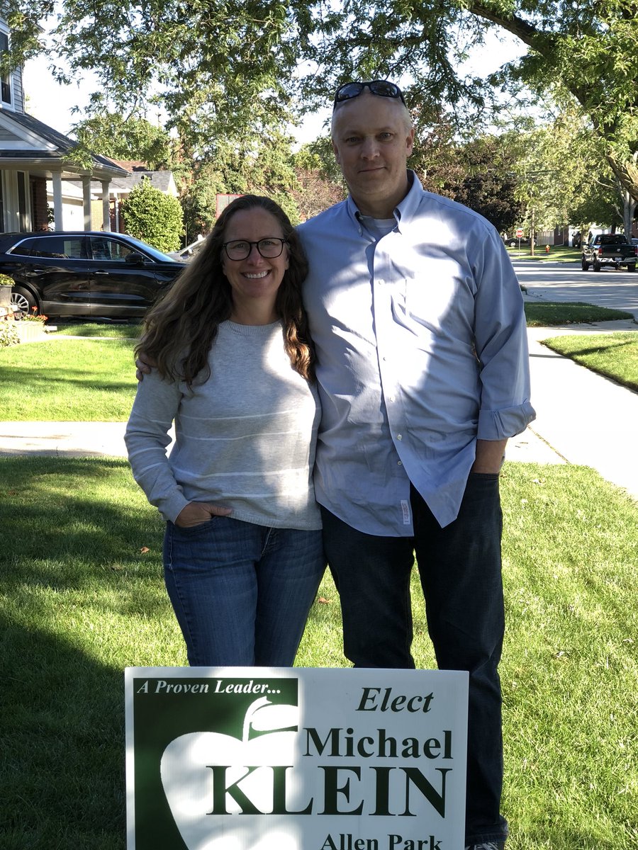 maureenklein's tweet photo. Signs came in the mail today! So excited to support @SciEdKlein for Allen Park school board! https://t.co/tqQy0PPMMu