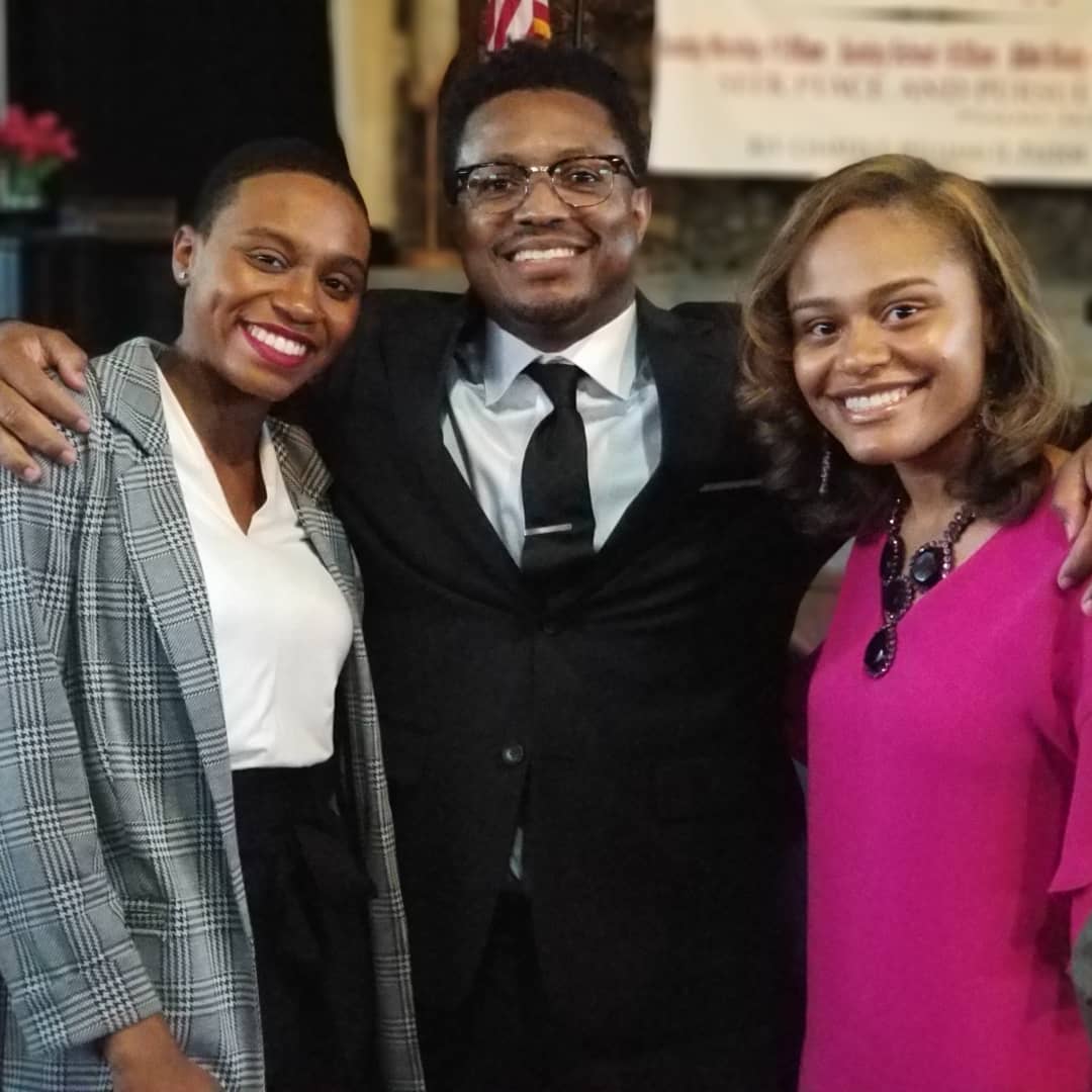 speakroc's tweet photo. I am extremely proud of these two ladies at my side @safispeaks & @candidchanel; (my two adopted lil sisters) LOL. โข
The hard work and long hours they put in with the @nancollegemi made the #GetSummit a HUGE success.
โข
I thank them for allowing me to take part.
#SPEAKROC https://t.co/GP8EaChcyV