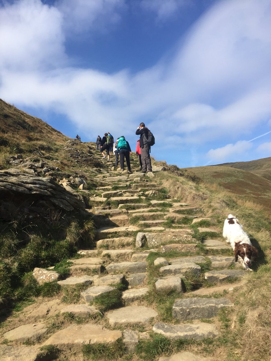 TheWIWalks's tweet photo. More photos of our Activity Week walk up Jacob’s Ladder to Kinder Scout ( the dog was very impatient with our speed). Stunning views and a sheltered spot for lunch. @peakdistrict @PeakDistrictNT @WomensInstitute @WILifemagazine @MFWI @CheshireWIs https://t.co/JtO8Rs3iFn