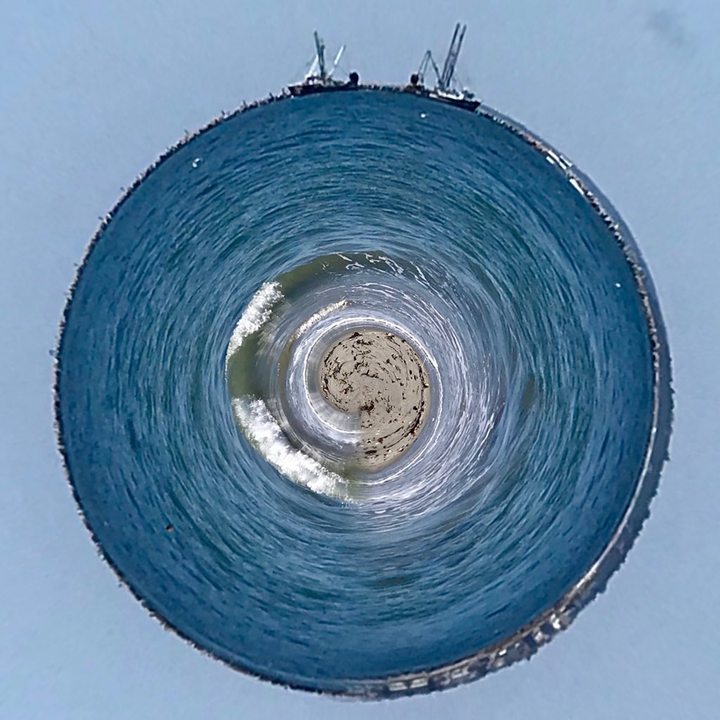 MonaLisaLvsHeah's tweet photo. Beautiful day in @SouthCountyRI captured as tiny planets and rabbit holes #SaturdayVibes #EarlyAutumn #littleRhody #tinyplanetapp https://t.co/fsYbfHETkK
