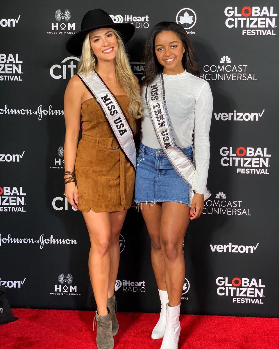 Red carpet looks at the 2018 <a href="/GlblCtzn/">Global Citizen ⭕</a> Festival - Be The Generation To Take Action. ❤️ 

#MissUSA <a href="/sarahr_summers/">Sarah Rose Summers</a> &amp; #MissTeenUSA <a href="/haileycolborn/">Hailo</a>