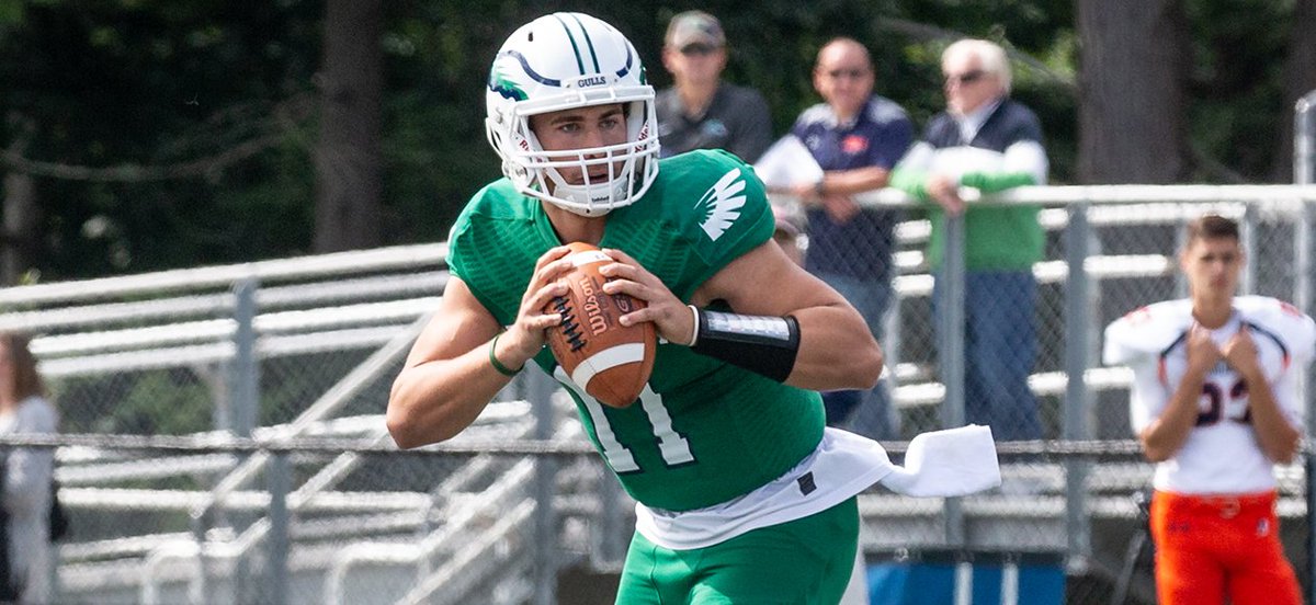 ECGulls's tweet photo. FB: @EndicottFB Outduels Curry, 52-22, Behind Career Days From Kalosky, Whiteley, McManaway, &amp; Cole https://t.co/xf6gC6Wcfk .

NOTES
* Gulls posted a season-high 555 yards on offense
* McManaway career-high 3 TD catches / Cole career-high 2 TD catches https://t.co/9qtSbgkufC