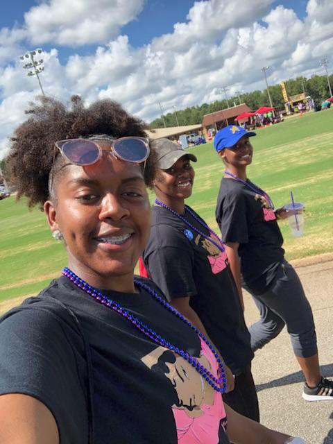 TroyPoodles's tweet photo. Soror Goodridge, Soror Foster and Soror McGhee spent the morning participating in the Out of The Darkness Walk for Suicide Awareness in Dothan,Al. ππ #stopSUICIDE #OmicronPi #service https://t.co/1bgwfwf3Ta