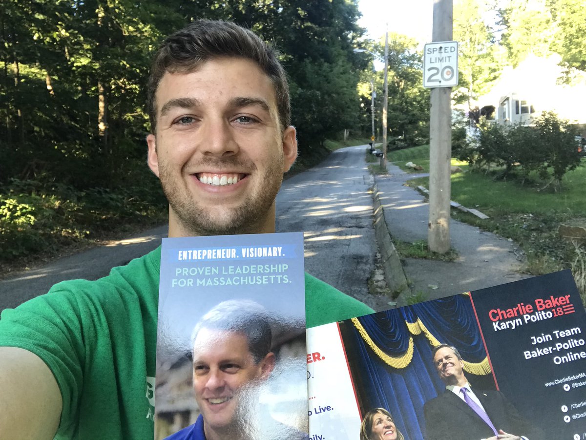 TeamGreen4MA's tweet photo. You know your in Haverhill when you need to do some calisthenics before Door knocking... (This camera view doesn’t properly convey how steep this hill was ) https://t.co/v6eKWkUAp6