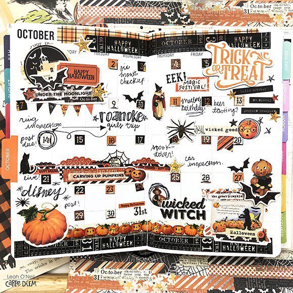 SimpleStories's tweet photo. Pretty wicked October🎃 @carpediemplanners Traveler’s Notebook set-up! 📷 creative team member @sunny.leah with the Simple Vintage Halloween 👻 collection #liveloveplan #travelersnotebook #tn #tninsert #svhalloween #ssvhalloween #carpediemplanner https://t.co/UiKfnfoIyu https://t.co/2u0TYaFHvM