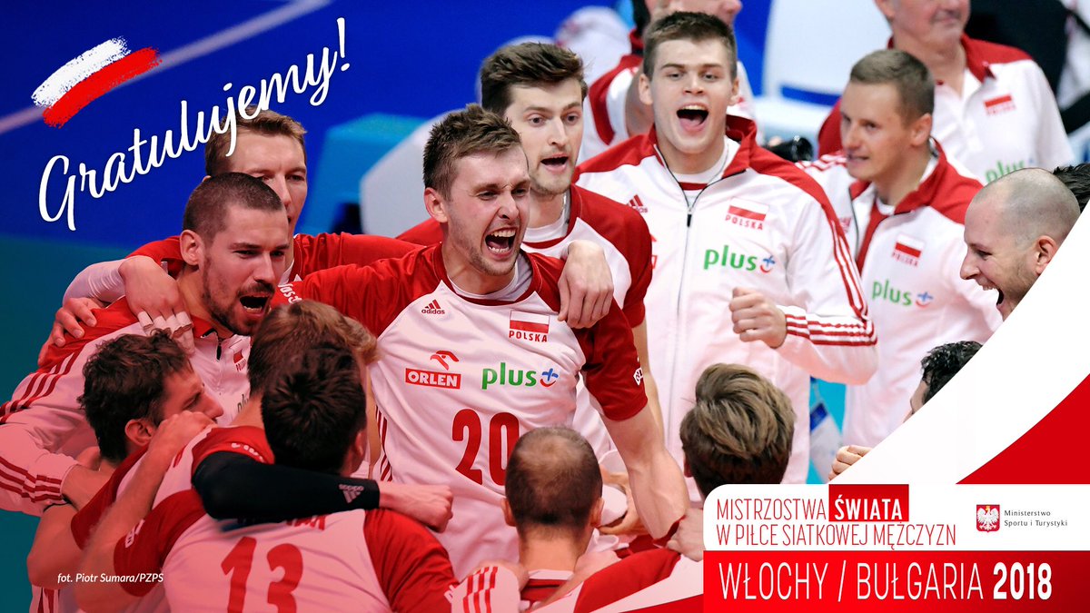 SPORT_GOV_PL's tweet photo. 🇵🇱Biało-Czerwoni już jutro powalczą o złoto (!) siatkarskich MŚ.
✔️W półfinale Polacy pokonali Amerykanów 3:2 👊

📷@PolskaSiatkowka https://t.co/E8NOkJ4fcr