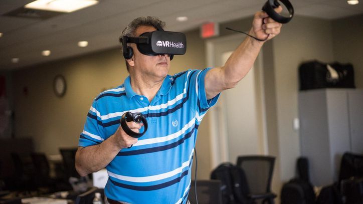 RyanBellGuide's tweet photo. "Once you put on a headset, you're not in the hospital anymore," said VRHealth CEO Eran Orr. "VR provides a place for patients to escape."

VRHealth works with Oculus to bring you at-home exercises using virtual reality https://t.co/umZZdggnoZ https://t.co/mY6MghRF4J