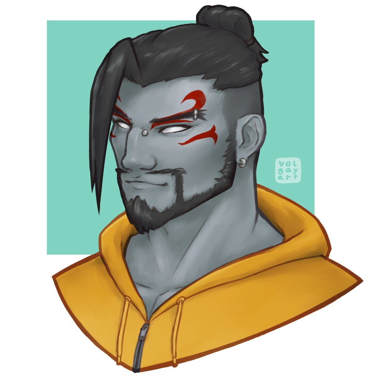 volgayart's tweet photo. UPDATE: THEYRE DEMONS NOW #demonhanzo https://t.co/1VlVXjgXAU