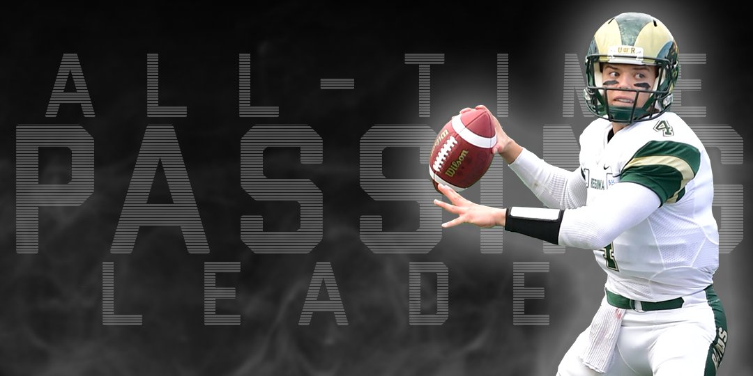 reginarams's tweet photo. Setting the record in style! @npicton4 becomes @USPORTSca's all-time passing yards king with that overtime touchdown pass to @BorsaKyle! #WeAreUofR https://t.co/3VKODwkzFy