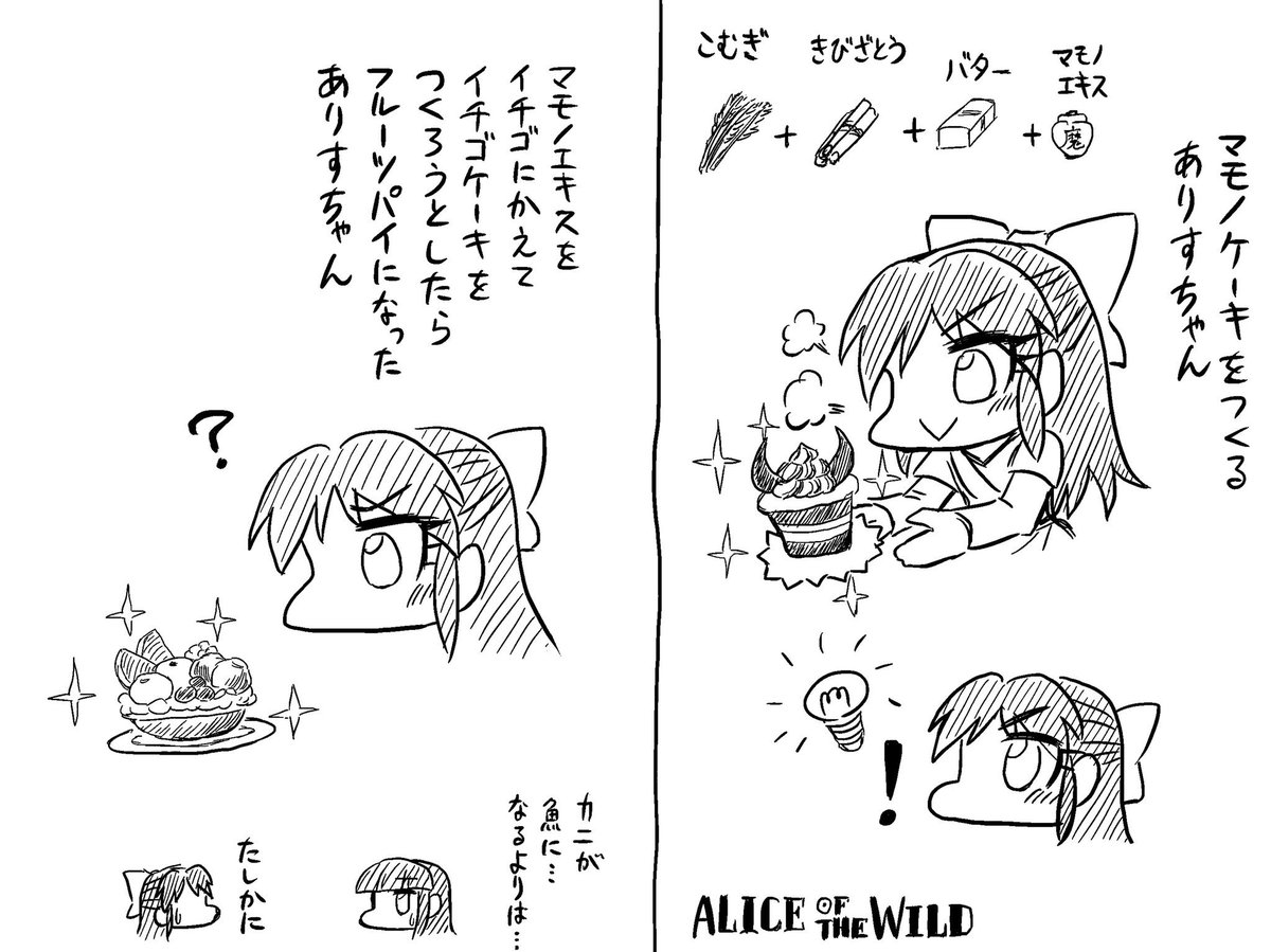 イチゴケーキを作りたかったありすオブザワイルド 