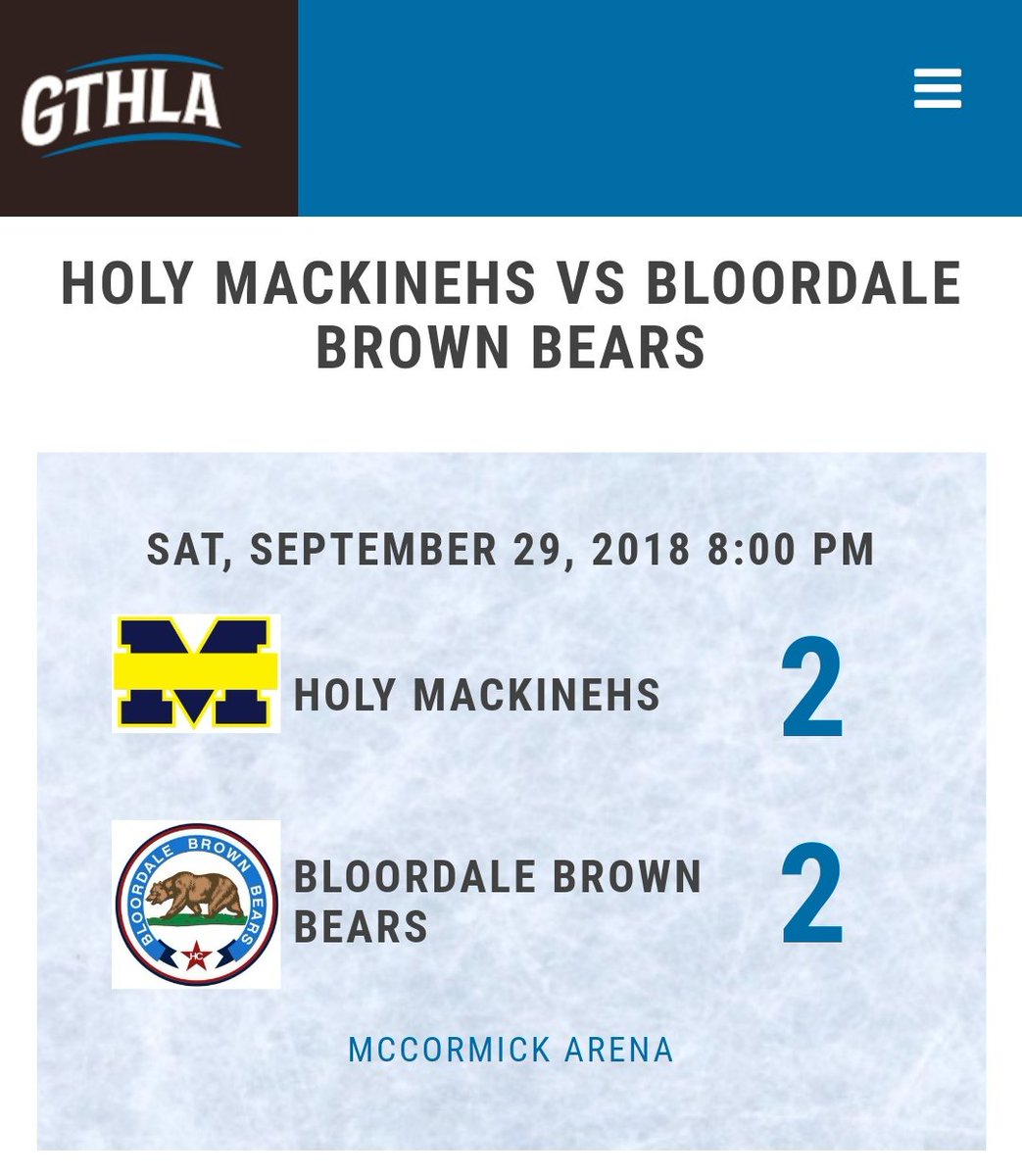 BrownBearsHC's tweet photo. Bears dig out a tie vs. #MacksEhHC with a #nuitblancheTO related short bench of 8 skaters. @GTHLA https://t.co/rBcm1TUFqu