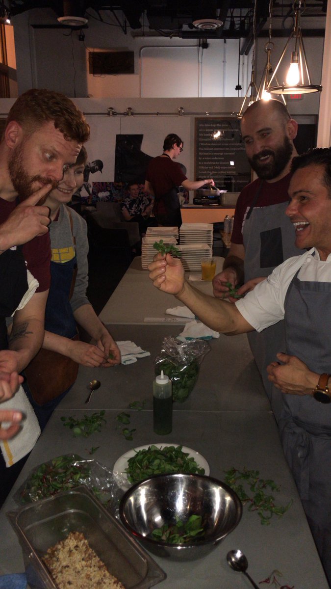 eatnorth's tweet photo. Chefs are getting a personalized meet &amp; greet backstage with @nutraponics 🌱

#PrairieGrid2018 
#proudtobeprairie https://t.co/BKSiXXZXxh