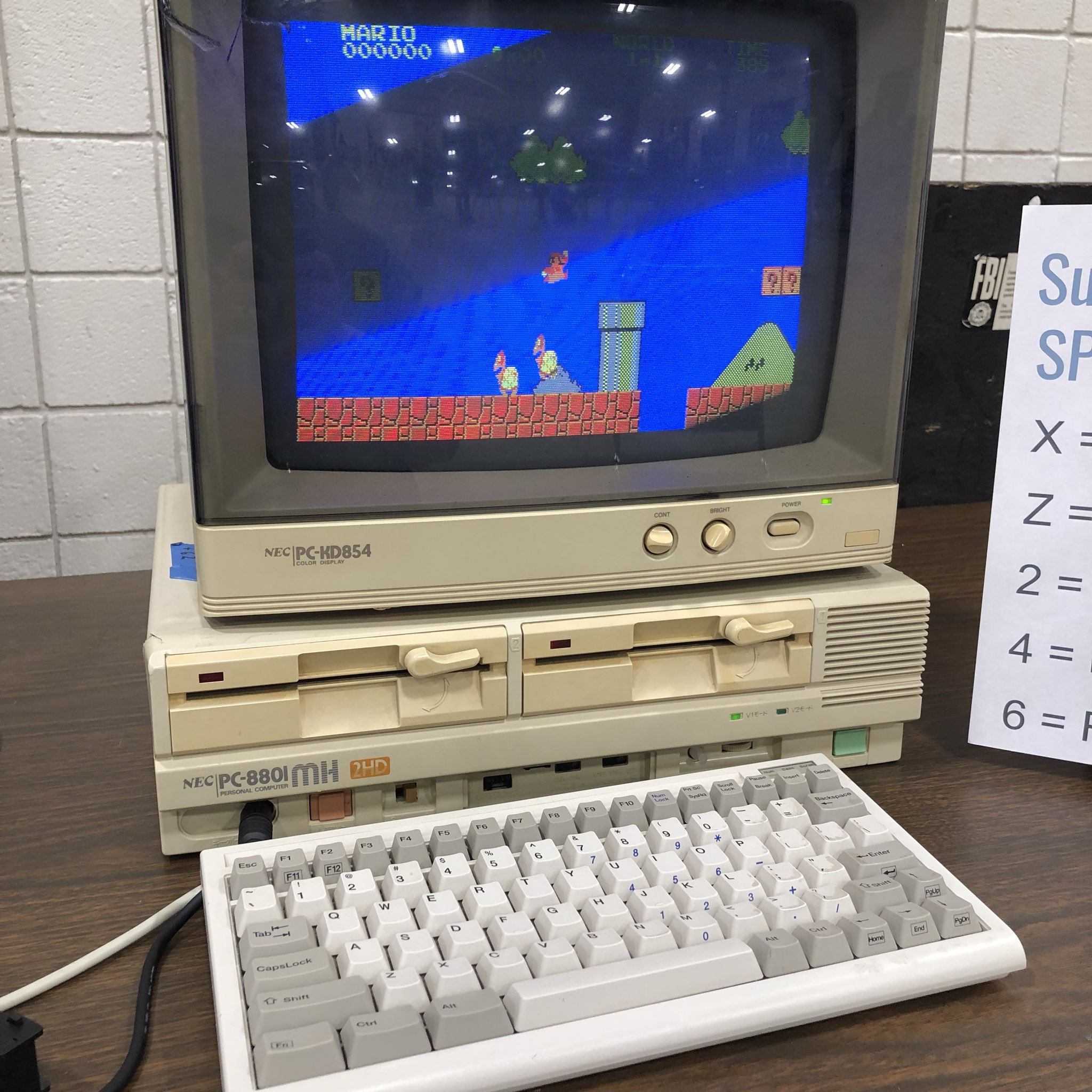 K8t Exe An Nec Pc Playing Super Mario Bros At Retropalooza Vintagecomputing T Co Gepoiftbyo Twitter