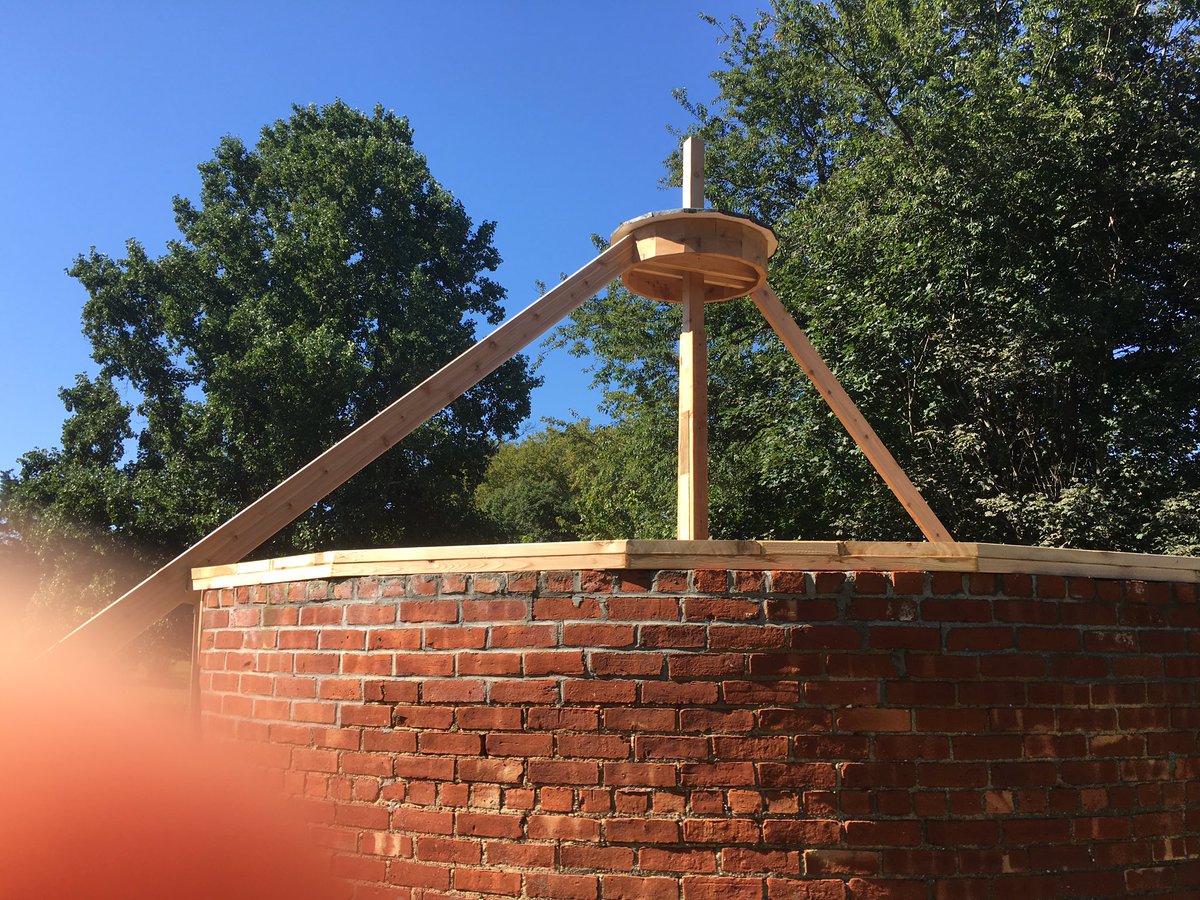 Theoldfield's tweet photo. The Ice House Restoration is on a roll. Thank you to those who bought the wine to fund it. https://t.co/bglLCJhVN1