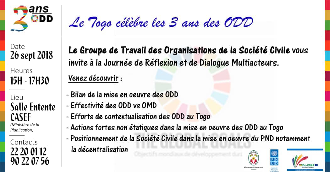 JVE_Int's tweet photo. #act4SDGs
On the 26 September, more than 50 #CSOs Actors, Development institutions, Ministry representatives...gathered to evaluate their level of contextualising the #SDGs within it 3years of implementation.. #JVE #PNUD #Oif #ProCEMA #UONGTO #FONGTO .... https://t.co/VkVTIL8xnT