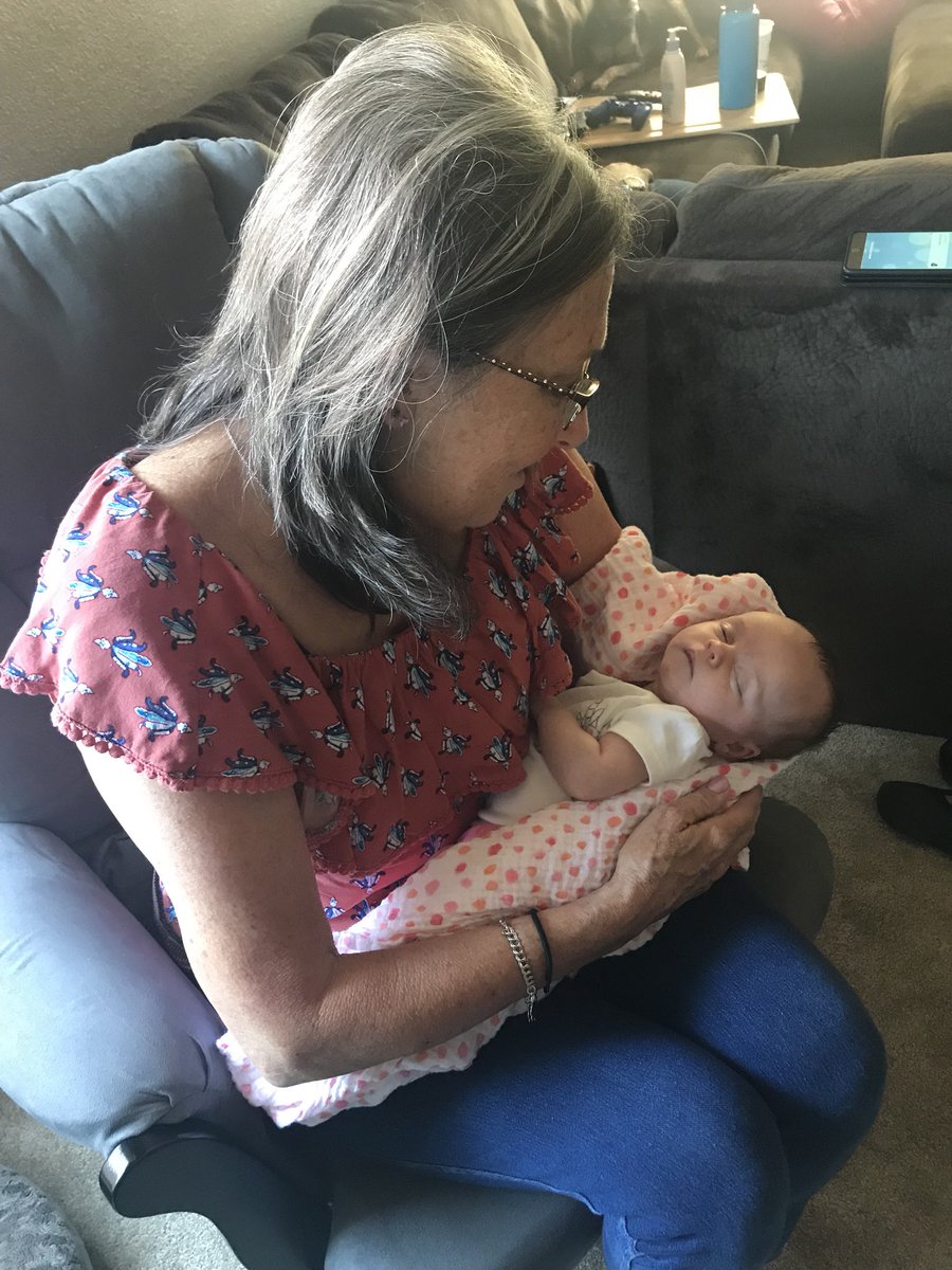 KarenPrante's tweet photo. Meeting my new granddaughter. https://t.co/YapUhmyfZA