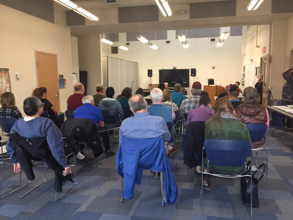 Full house in Dillingham this afternoon at our 8th public hearing on 17FSH2, the citizen ballot initiative on protecting salmon habitat. Statewide Teleconference Only Session - 1:00 p.m. to 3:00 p.m. Saturday, October 13, 2018 – . aws.state.ak.us/OnlinePublicNo…