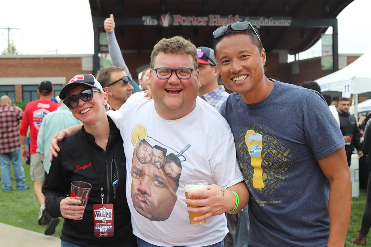 ValpoLife's tweet photo. Do we have beer goggles on, or do these people look like they're having the best time ever? Indiana Beverage was one of several sponsors at the 9th annual #ValpoBrewfest and one thing is for sure: this year was one for the books! @ValpoParks

https://t.co/x8HrcnRH8u https://t.co/aAkrkWULYB
