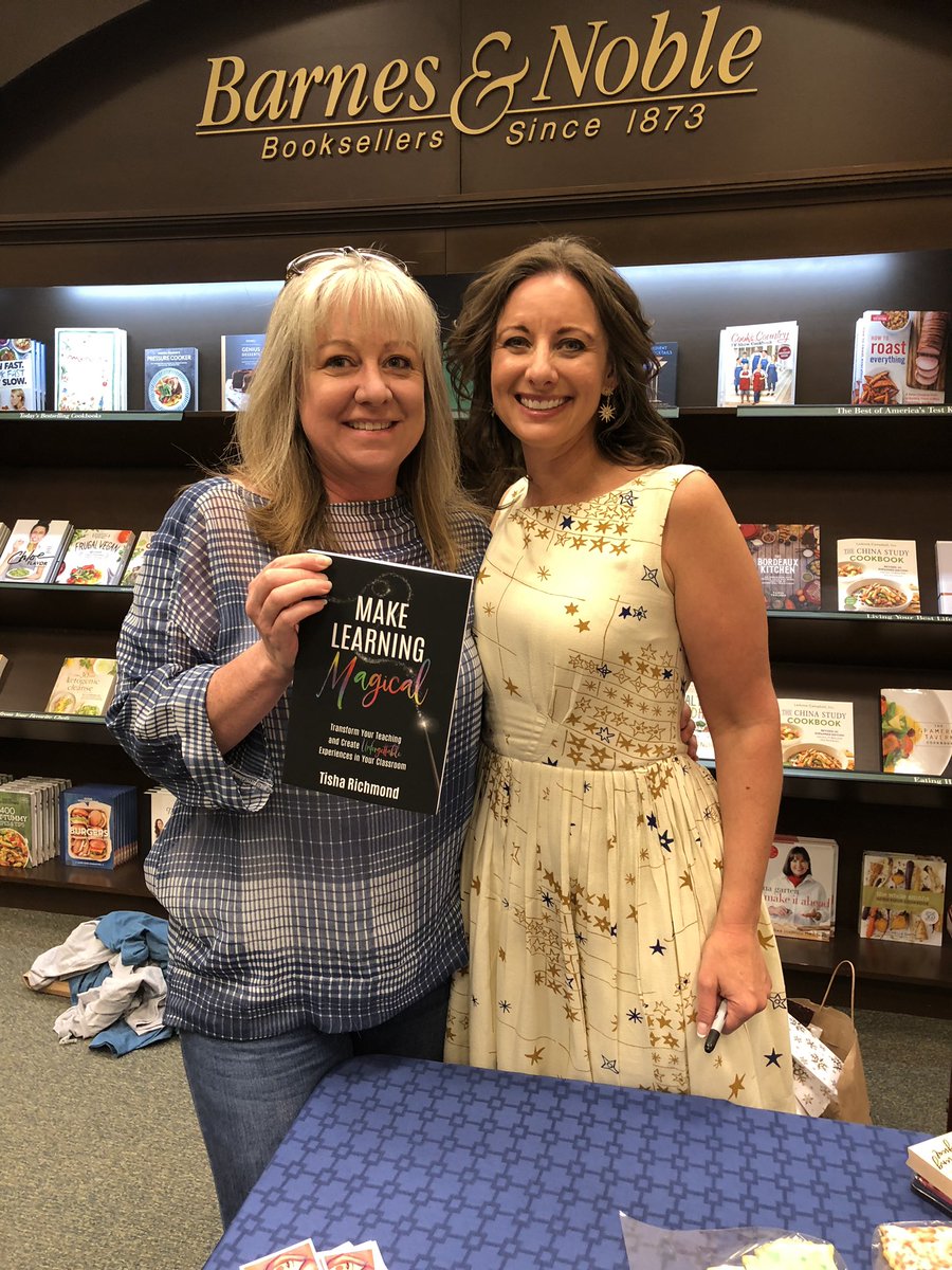 Salingl1's tweet photo. With Tisha Richmond at her book signing, Barnes &amp; Noble. #makelearningmagical #barnesandnoble https://t.co/04ADbi6oBU