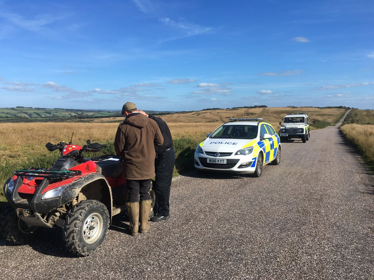 ASPSpecials's tweet photo. Whilst patrolling @ExmoorNP  2 x quad bikes stopped for offences including one for anti social riding &amp; was issued a #Section59 warning. Next time we can seize the bike.  #SCLeSueur &amp; #SCBale @ASPolice @ASPRuralCrime .  @ASPRoadSafety Working cross border. https://t.co/nlIbELaKPX
