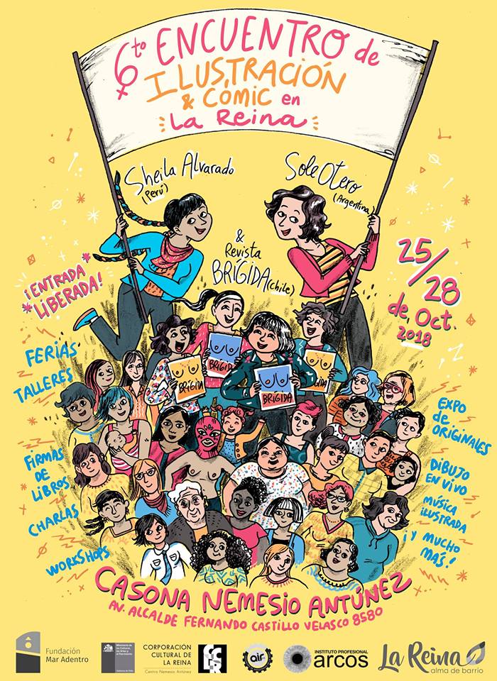 Jueves 25, viernes 26 y sábado 27 de octubre: 
VI Encuentro de Ilustración y Cómic 
Organizan: @CNemesioAntunez y <a href="/CulturaLaReina/">C. Cultural La Reina</a> 
cc <a href="/soldibujos/">Sol Díaz Castillo</a> <a href="/lapololapodcast/">lapololapodcast</a>
