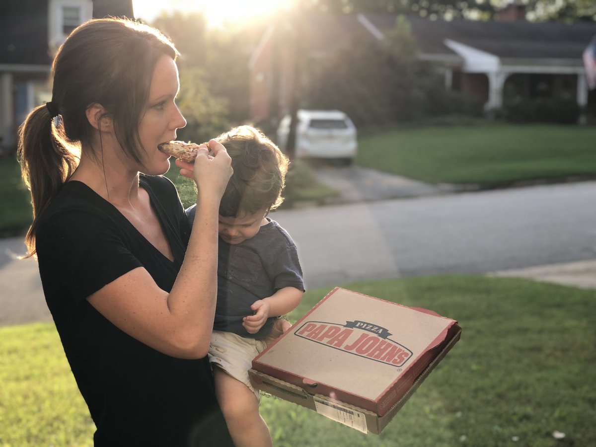 RunningWifeSara's tweet photo. Gearing up for NFL Sunday football? Don’t forget to download the @PapaJohns app and use code BETTERTOGETHER when you order $12 or more and receive a free 1-topping pizza! Good for today and Sunday! https://t.co/yaoSxzSGq7 #ad #bettertogether https://t.co/xLGXKnUrwU