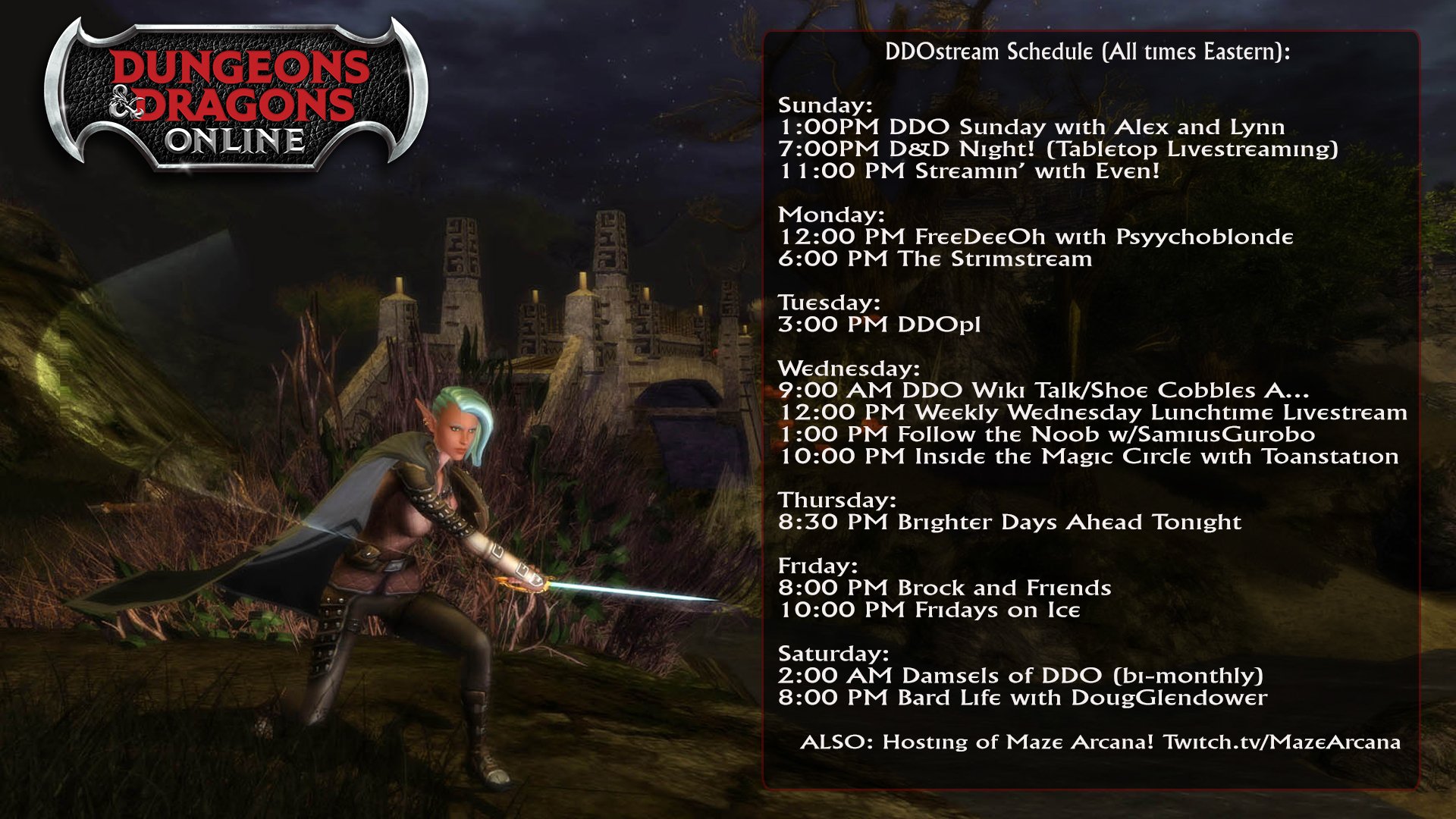 DDO Unlimited on Twitter "Bard Life with Doug Glendower begins shortly on DDOstream! DDO https