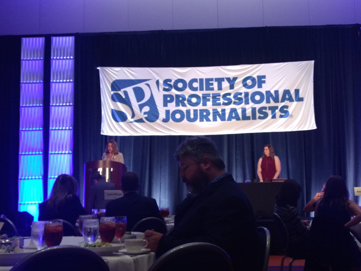 Wrapping up the day with the President's Installation Banquet, where the new National SPJ president will take over and also recognize those who won national award.

And so with that, signing off for Ohio State SPJ, I'm Michael Lee