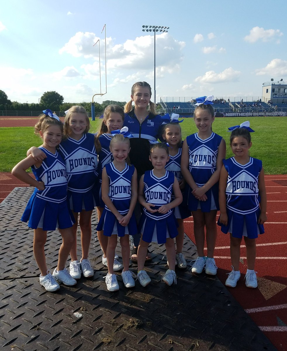 JrGreyhounds's tweet photo. Jr Greyhound cheerleaders had to say bye to Coach Rylie today as she is off to do great things in FL!! #shewillbe missed https://t.co/NTnA6BnVhk