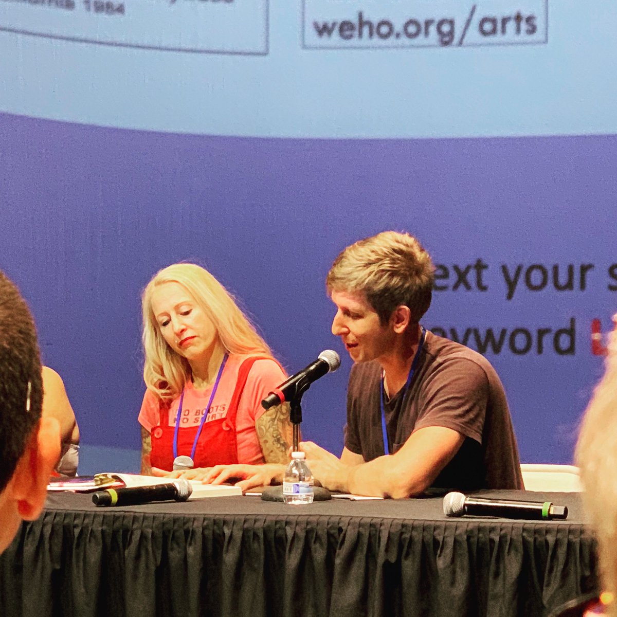 chriszeischegg's tweet image. thanks to @antoniacrane for helping me read at @lambdaliterary #LambdaLitFest Los Angeles — photo by @maggiewest