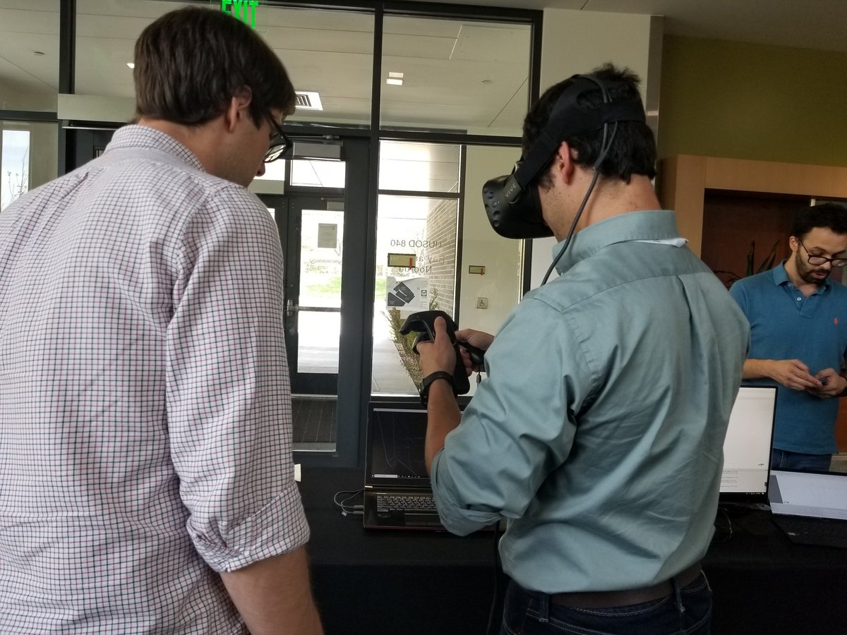 Will Usher <a href="/_wisher/">Wisher</a> in the Pascucci Lab at <a href="/uusci/">Scientific Computing and Imaging Institute</a> demos their VR environment for tracing neurons in 3D to presenter Dr. Jon Tamir from <a href="/UCBerkeley/">UC Berkeley</a> #ImagingElevated2018
