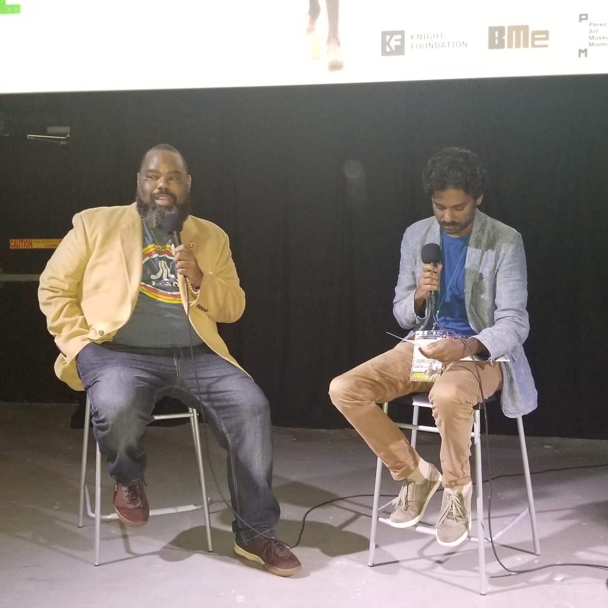 FLRising's tweet photo. The #NewFloridaMajority team attended the US Premiere of the film Being Blacker in #Wynwood tonight. After the film, NewFM Political Director @DwightBullard discussed Second Chances (Amendment 4) &amp; the power of our vote with the audience. #Amendment4 #SecondChances #BeingBlacker https://t.co/uDturOtJND