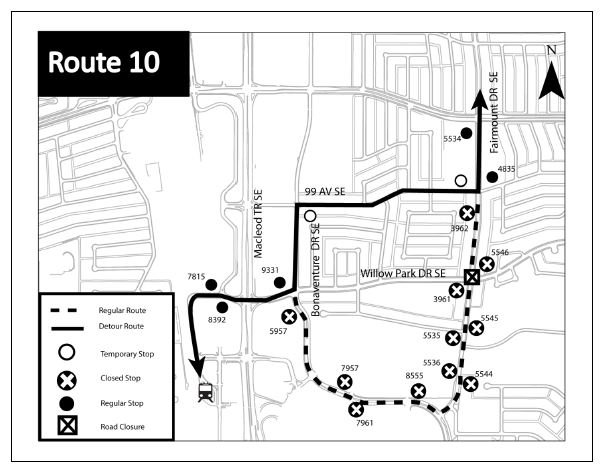 calgarytransit's tweet photo. #CTRiders Tomorrow is the CIBC Run for the Cure at Southcentre Mall. To accommodate, #Route10 #Route29 #Route35 #Route79 #Route80 #Route92 #Route96 &amp; #Route409 will be detoured, from start of service until approx. 12PM. More details can be found here: https://t.co/gXpM4b6g7u https://t.co/62qygx15lr
