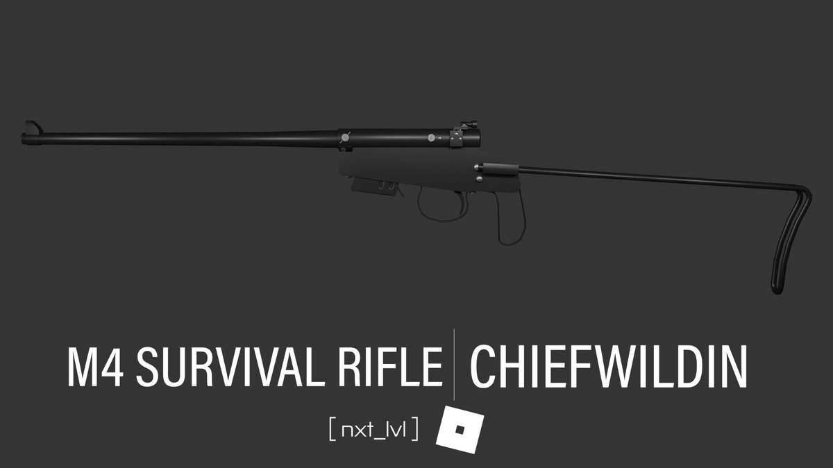 chiefwildin's tweet photo. m4 survival rifle.
#projectField @nxtlvlrbx

#roblox #robloxdev #robloxart https://t.co/f7gmhjeyyr