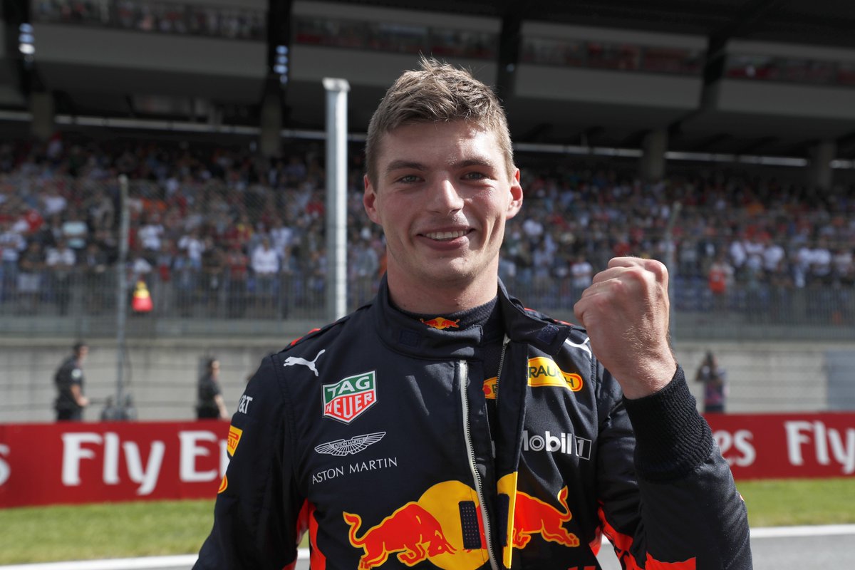 F1's tweet photo. He's 21 years old today - and he's already achieved all this 😲

STARTS: 75 
WINS: 4
PODIUMS: 17
FASTEST LAPS: 4
FRONT ROW PLACES: 4
RACES LED: 11

Happy Birthday, @Max33Verstappen! 🎂 🙌

#F1 https://t.co/dUo4RRuXrI